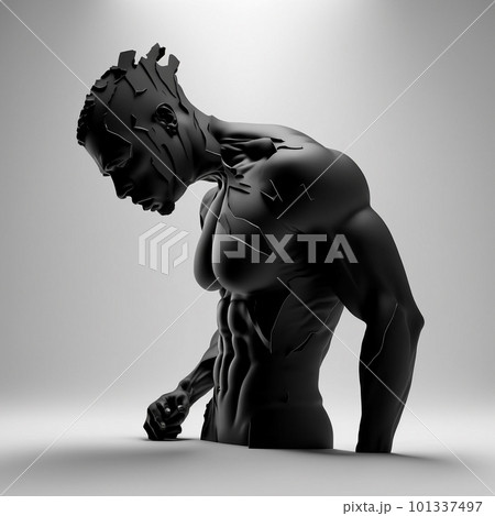 Black man silhouette. Black lives matter . African American . High quality 3d illustration Black man silhouette. Black lives matter . African American . High quality 3d illustration 101337497