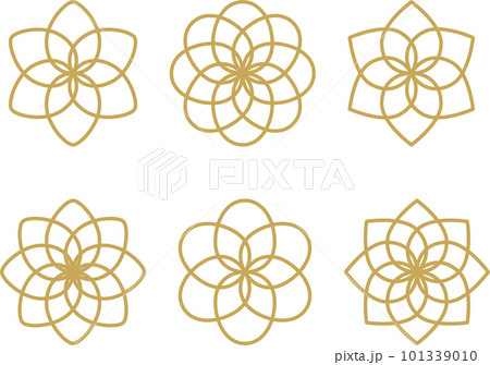 和風花　線画 101339010