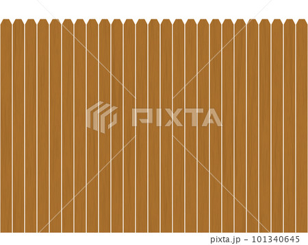 茶色い板の垣根、背景素材のイラスト素材 [101340645] - PIXTA