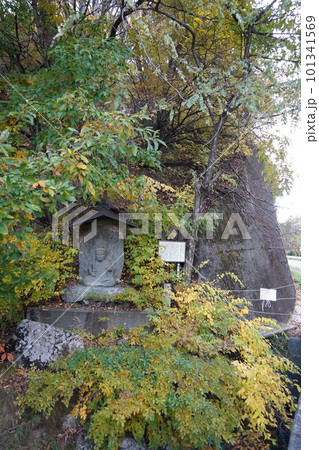 長野県伊那市・高遠城下石仏ウオーク2022　(高遠の風景)(数ケ寺)(石仏作家守屋) 101341569