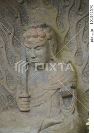 長野県伊那市・高遠城下石仏ウオーク2022　(高遠の風景)(数ケ寺)(石仏作家守屋) 101341570