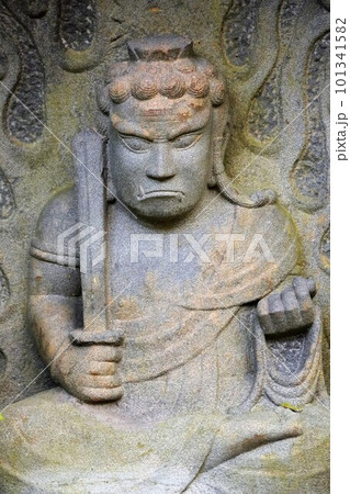 長野県伊那市・高遠城下石仏ウオーク2022　(高遠の風景)(数ケ寺)(石仏作家守屋) 101341582
