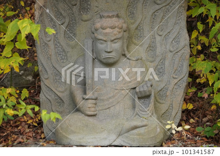 長野県伊那市・高遠城下石仏ウオーク2022　(高遠の風景)(数ケ寺)(石仏作家守屋) 101341587