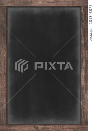 ユーズド仕上げの縦型ブラックボード、ダークオークフレーム 101343075