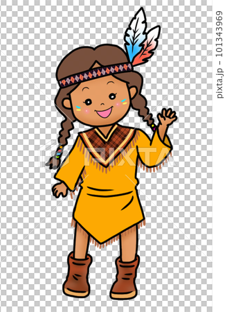 インディアンの女の子 101343969