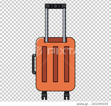 Illustration of a suitcase seen from behind 101344105
