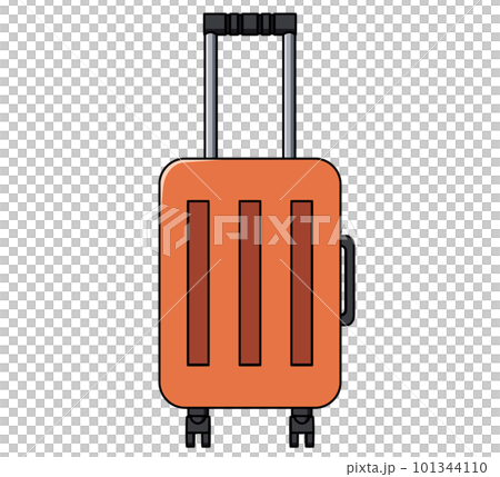 正面から見たスーツケースのイラスト 101344110