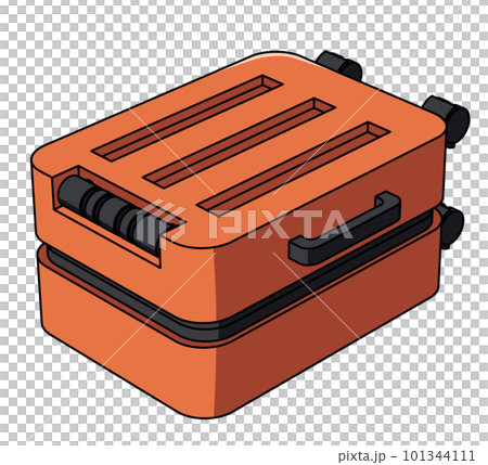 Illustration of a suitcase placed Illustration of a suitcase placed 101344111