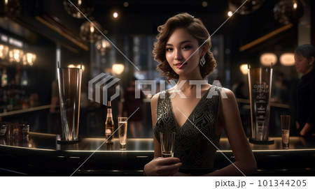 キャバクラ・ラウンジ・クラブ・ガールズバーで働く水商売の女性（Generative AI） 101344205