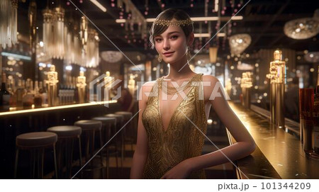 キャバクラ・ラウンジ・クラブ・ガールズバーで働く水商売の女性（Generative AI） 101344209
