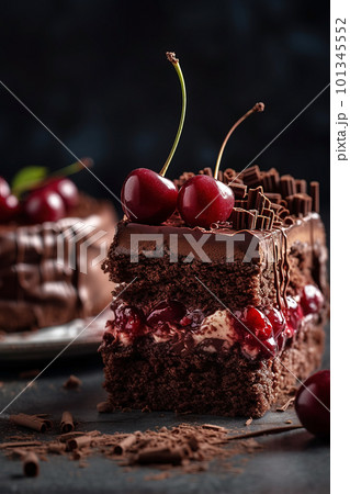 Dessert Black Forest Cake Background, Dessert, Background, Cake Background  Image And Wallpaper for Free Download