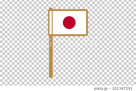 Hinomaru (Japanese flag) illustration (color) Hinomaru (Japanese flag) illustration (color) 101347291