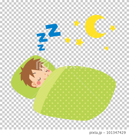 Baby Boy Sleeping Clip Art