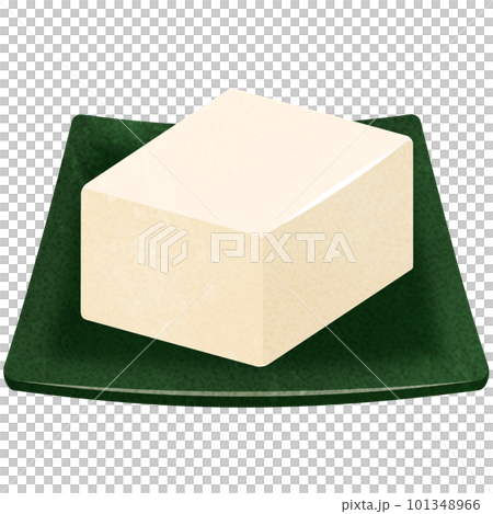 皿にのった絹豆腐 皿にのった絹豆腐 101348966