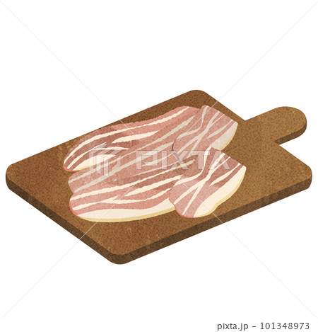 スライスしたベーコン 101348973