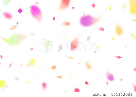背景素材_花吹雪_カラフル_ピンク 101352032