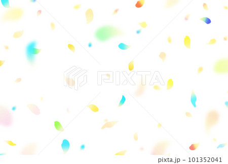 背景素材_花吹雪_カラフル_水色 背景素材_花吹雪_カラフル_水色 101352041
