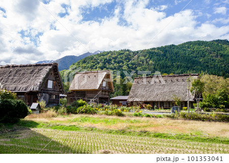 【世界遺産白川郷】荻町地区合掌造り集落 【世界遺産白川郷】荻町地区合掌造り集落 101353041