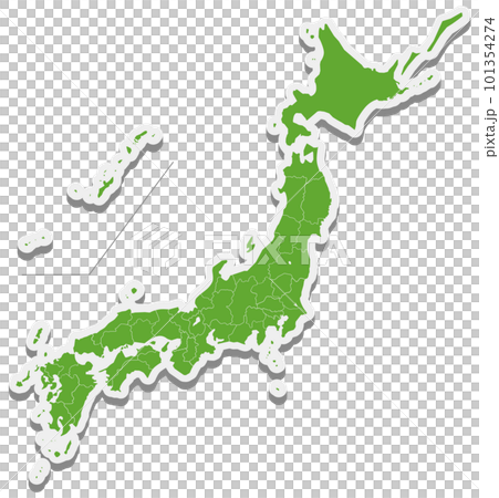 日本地図立体 日本地図立体 101354274