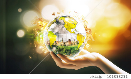 地球環境イメージ 背景素材 地球環境イメージ 背景素材 101358251