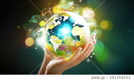地球環境イメージ　背景素材 101358252