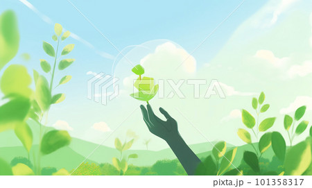 地球環境イメージ 背景素材 地球環境イメージ 背景素材 101358317