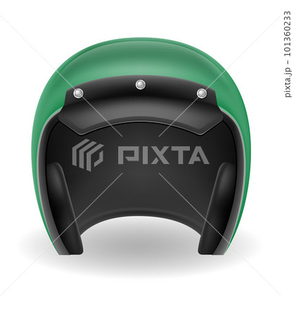 old motorcyclist helmet for driving a motorbike vector illustration old motorcyclist helmet for driving a motorbike vector illustration 101360233