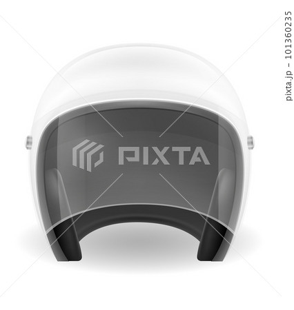 old motorcyclist helmet for driving a motorbike vector illustration old motorcyclist helmet for driving a motorbike vector illustration 101360235