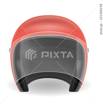 old motorcyclist helmet for driving a motorbike vector illustration old motorcyclist helmet for driving a motorbike vector illustration 101360236