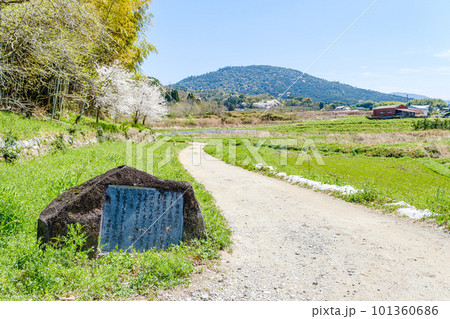 【奈良県】山辺の道から見る三輪山 101360686