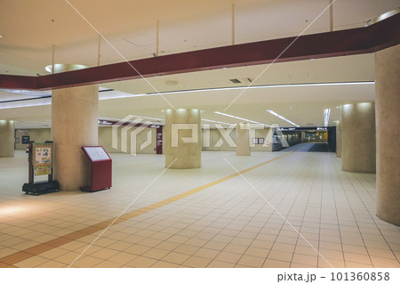 Underground hallway ,Modern architecture building KANAZAWA, Japan 30 Oct 2013 101360858