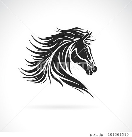Vector of a horse head design on white background. Easy editable layered vector illustration. Wild Animals. 101361519