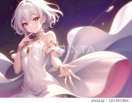 美少女 銀髪 ドレス 美少女 銀髪 ドレス 101361964