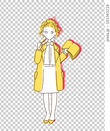 一個女人拿著一本書 101363219