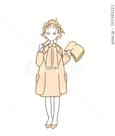 本を持つ女性 本を持つ女性 101363221