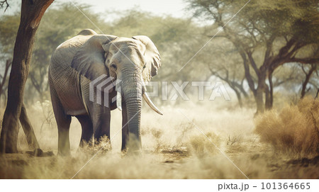 野生のゾウ 101364665