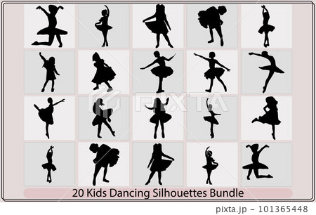 Children dancing street dance silhouette vector illustration,Children dancing silhouettes,Dancing silhouettes of children Children dancing street dance silhouette vector illustration,Children dancing silhouettes,Dancing silhouettes of children 101365448