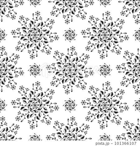 Abstract pattern on a white background. Plants. 101366107