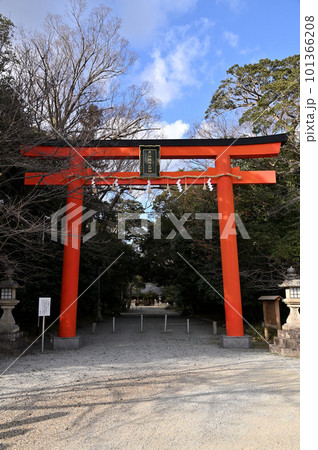 鏡作坐天照御魂神社の鳥居 鏡作坐天照御魂神社の鳥居 101366208