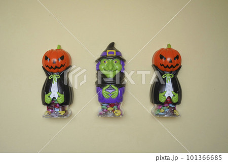 Cute characters in monster costume. Halloween concept. Holiday decorations, toys 101366685