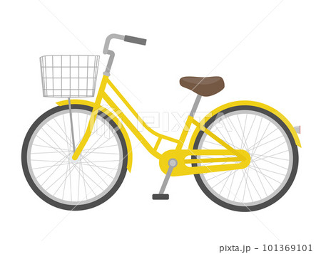 黄色い自転車のイラスト 黄色い自転車のイラスト 101369101