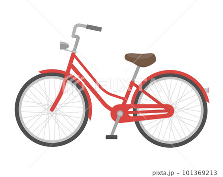 シンプルな赤い自転車のイラスト シンプルな赤い自転車のイラスト 101369213