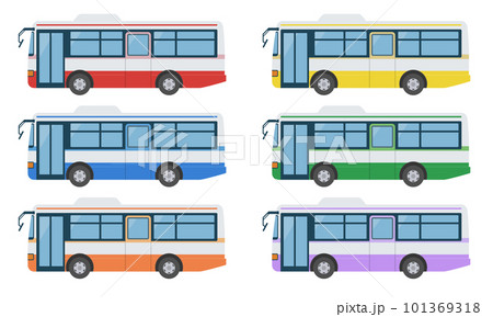 バスのイラストセット 101369318