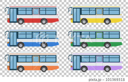バスのイラストセット 101369318