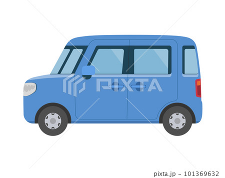 青い軽自動車のイラスト 101369632