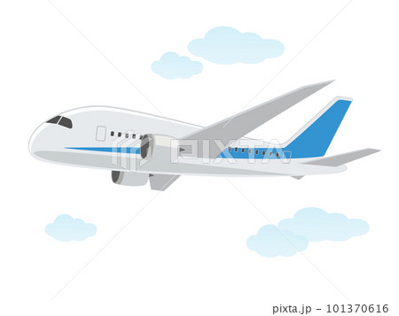 空飛ぶ飛行機のイラスト 空飛ぶ飛行機のイラスト 101370616