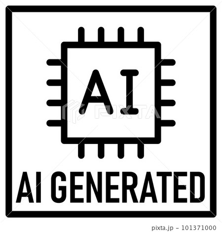 AI GENERATED アイコン AIが生成したコンテンツ用のアイコン AI GENERATED アイコン AIが生成したコンテンツ用のアイコン 101371000