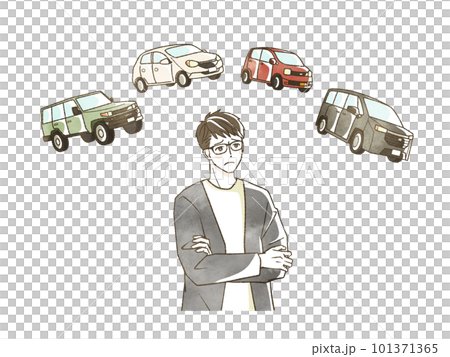 man worried about car 101371365