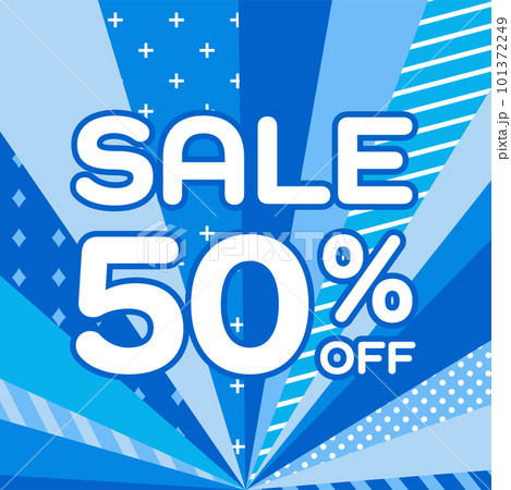 背景イラスト_集中線_青 背景イラスト_集中線_青 101372249