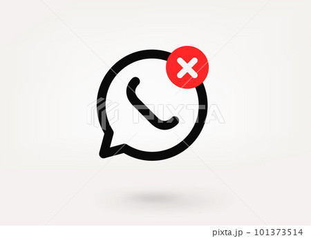 Speech cloud pictogram with ban mark. 3d vector icon Speech cloud pictogram with ban mark. 3d vector icon 101373514